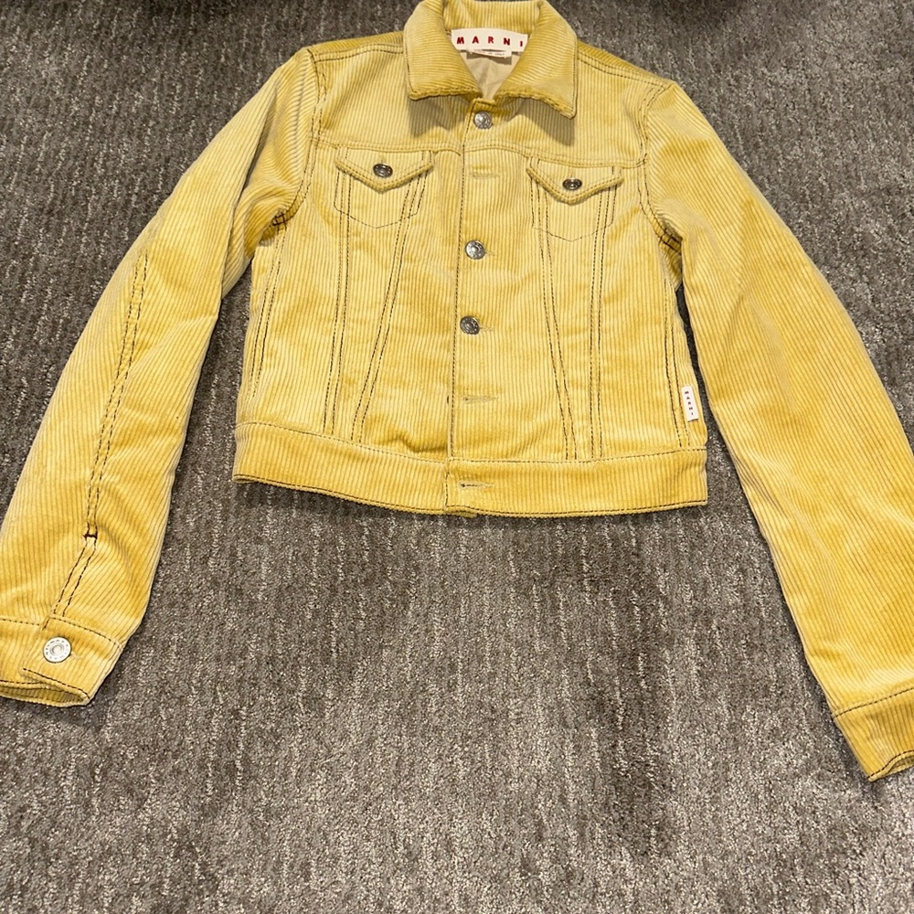 Marni Yellow Corduroy Jacket